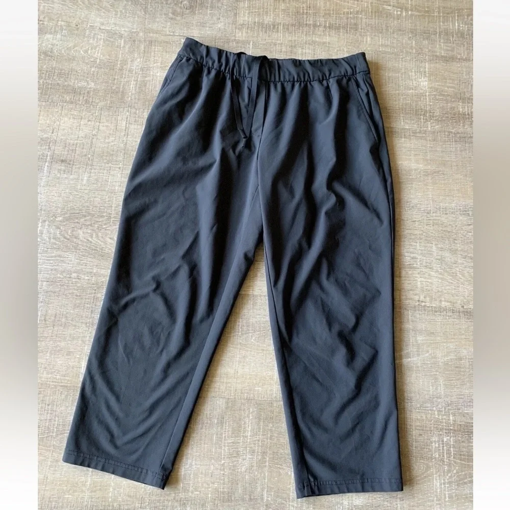 Nike Women's Flex UV Victory Golf Pants Medium Black Cropped 23" Inseam Stretch - Picture 1 of 11